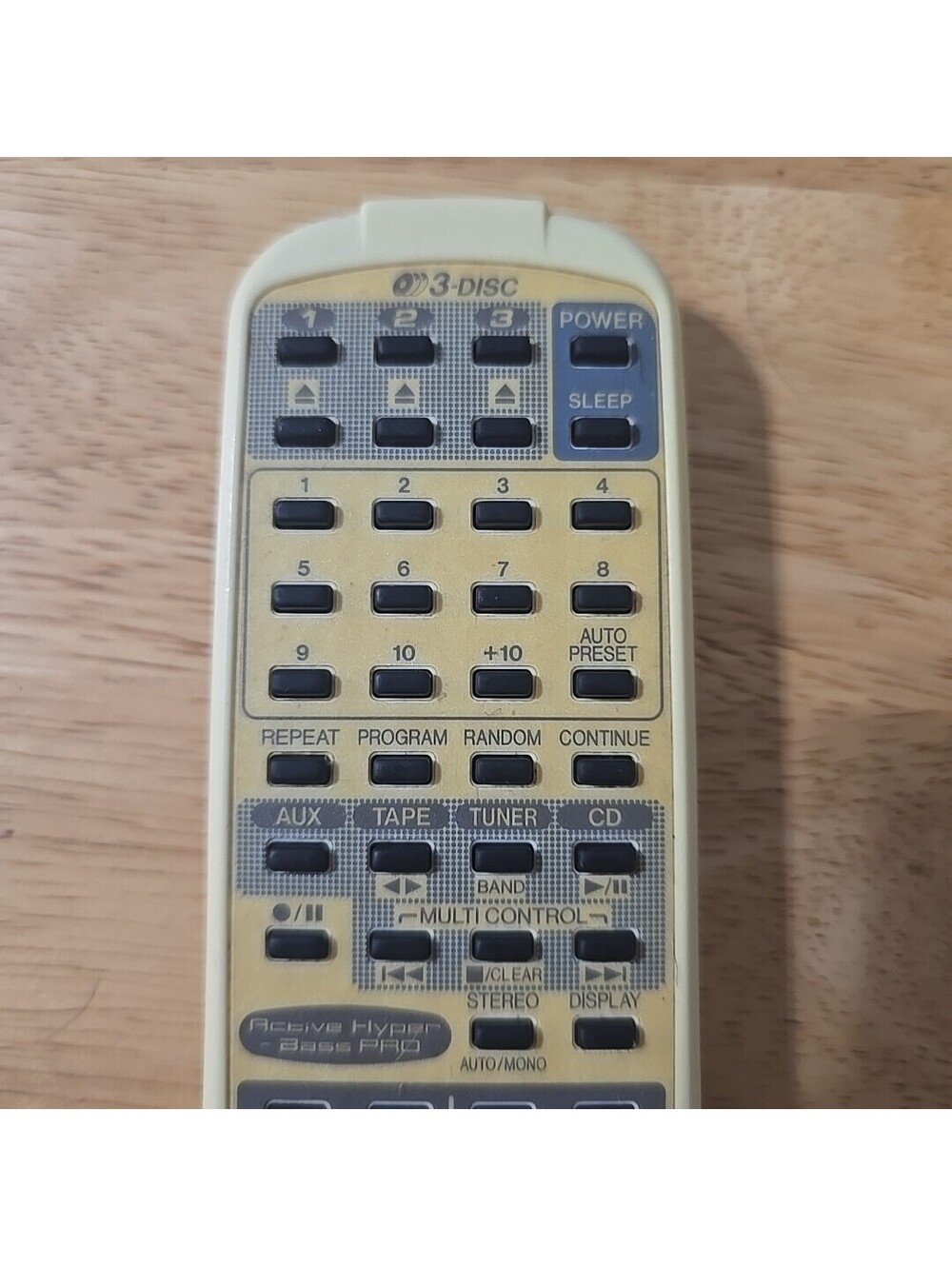 JVC RM-RXUC30WT 3 Disc CD Player Remote Control - Picture 2 of 5